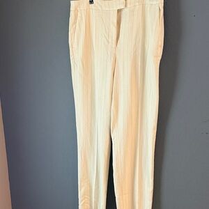 H&M womens Light Cream Dress Trousers